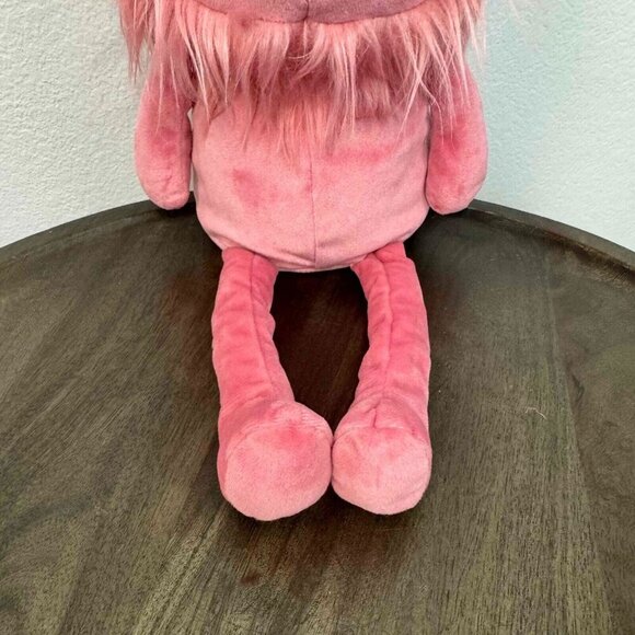 Jellycat Jinx Monster Retired Tubby Tum Plush Stuffed Animal Tassel Tail Pink - Picture 3 of 14